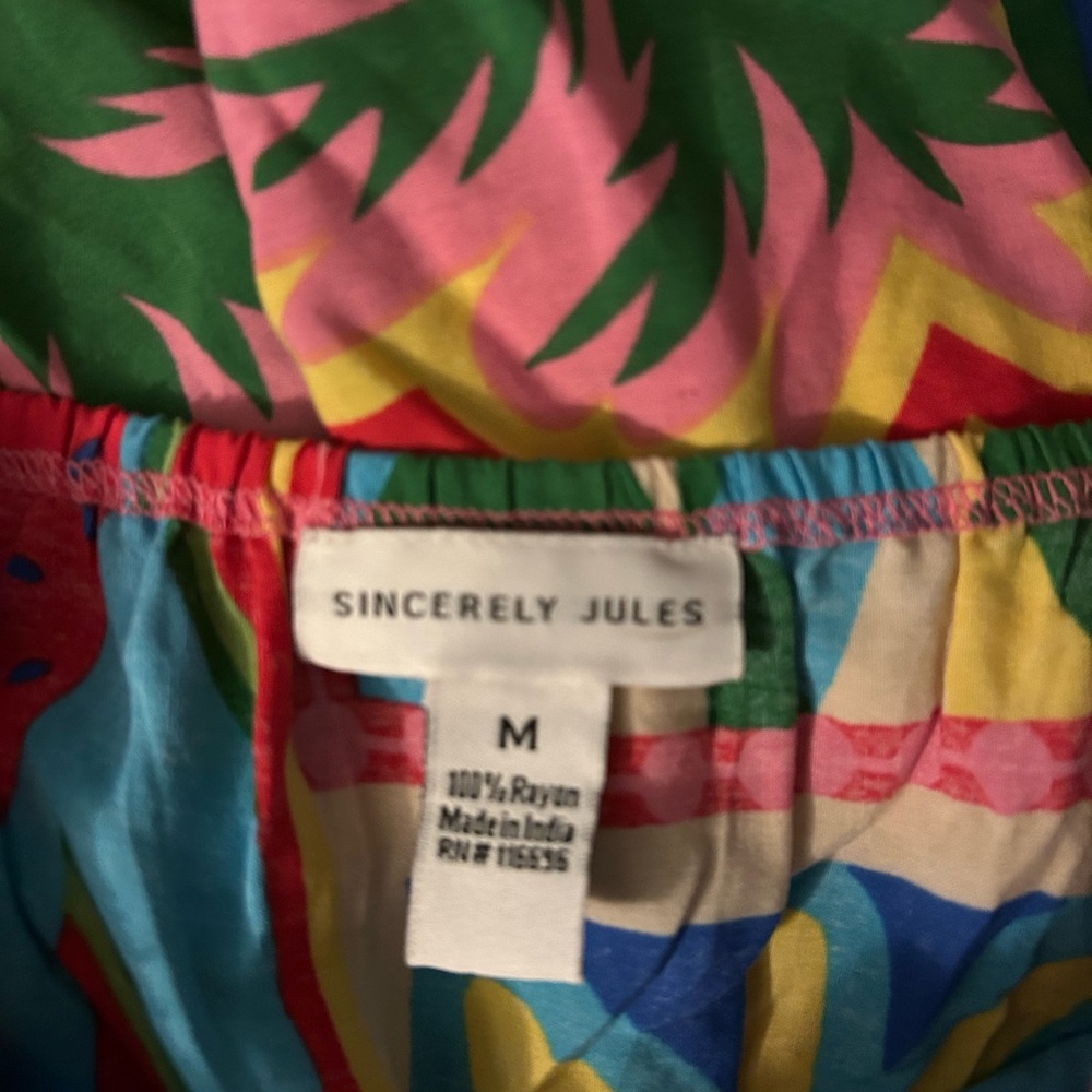 Sincerely Jules Multicolor Floral Patchwork Tie-S… - image 8